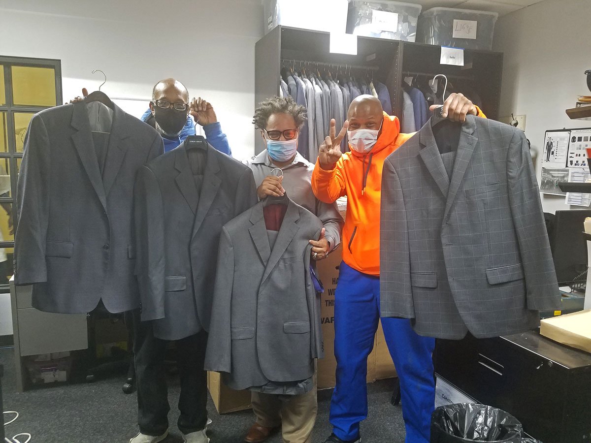 Harriet McDonald, President of The Doe Fund, said upon learning of the organized effort to donate Alex Trebek’s suits to their Ready, Willing & Able program, “The generous donation of these stylish suits will help the men we serve.