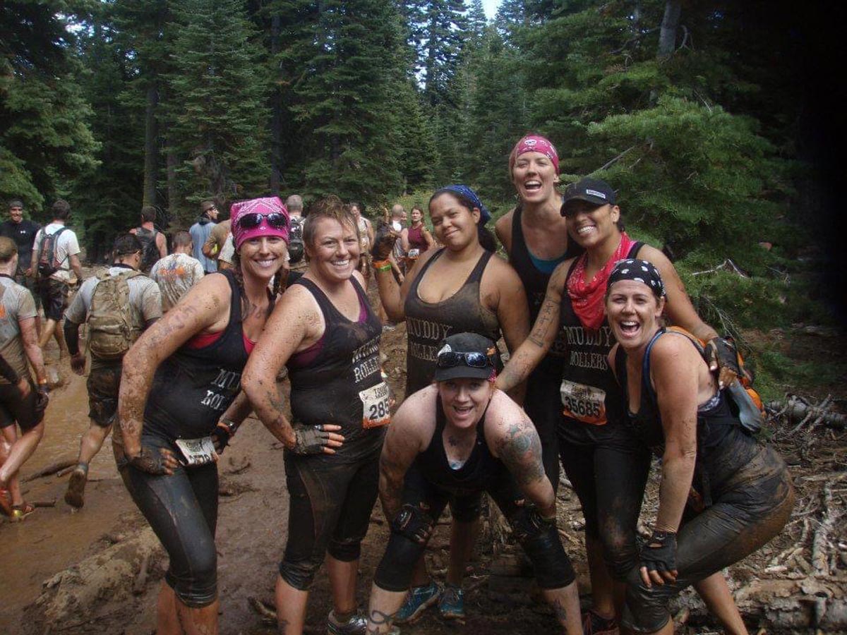 "Stephanie and me on the left with our Tough Mudder team" - Monique Griffith