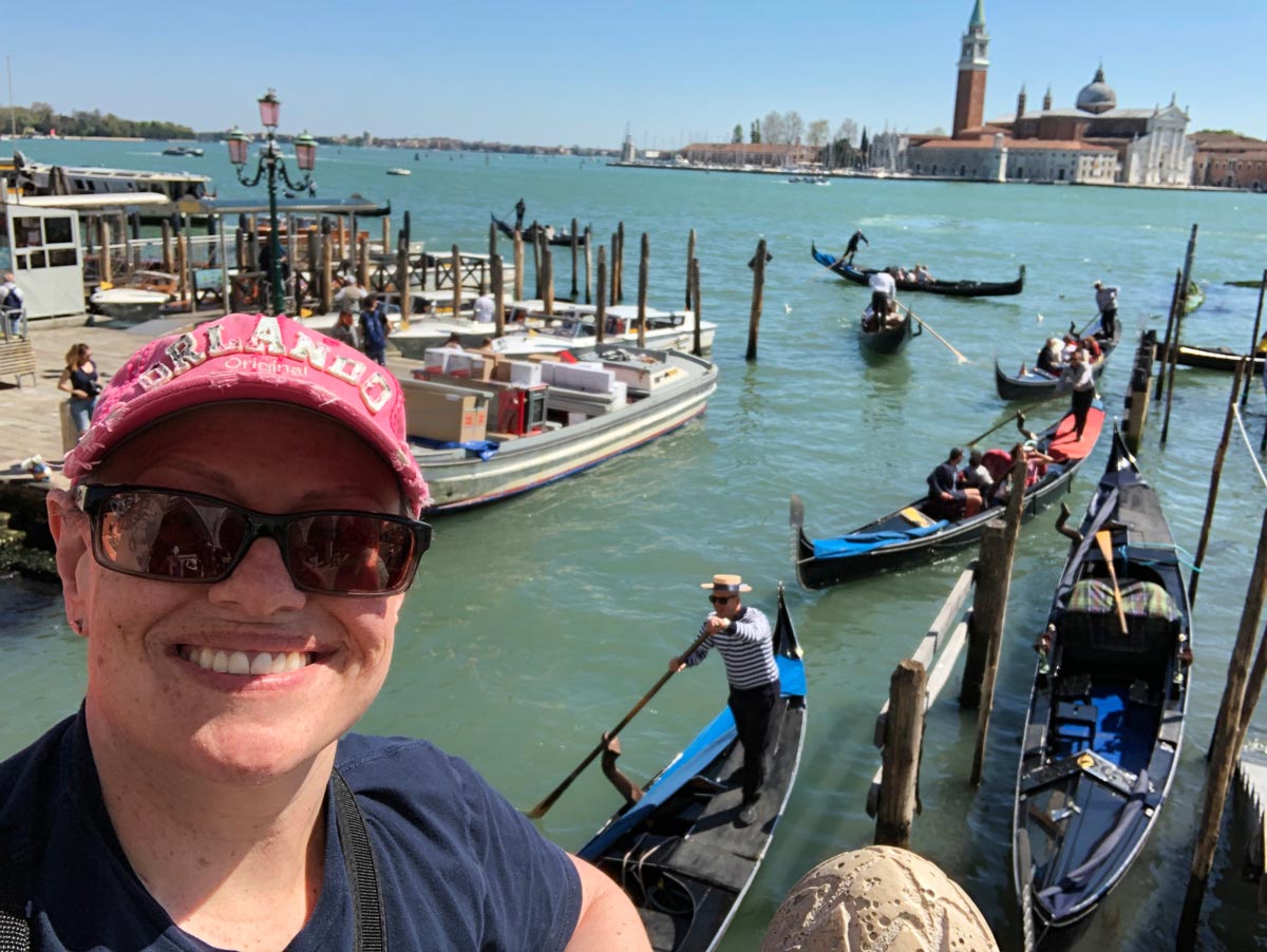 "In Venice crossing off my #1 bucket list item in 2019"-Monique Griffith