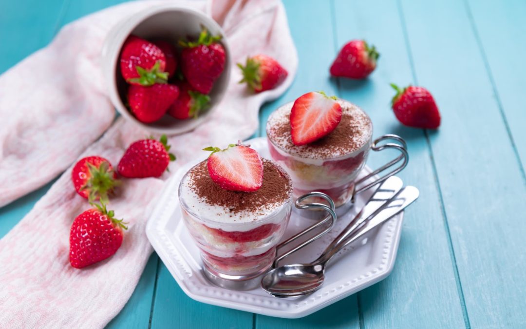 Strawberries in Marsala with Sweetened Ricotta