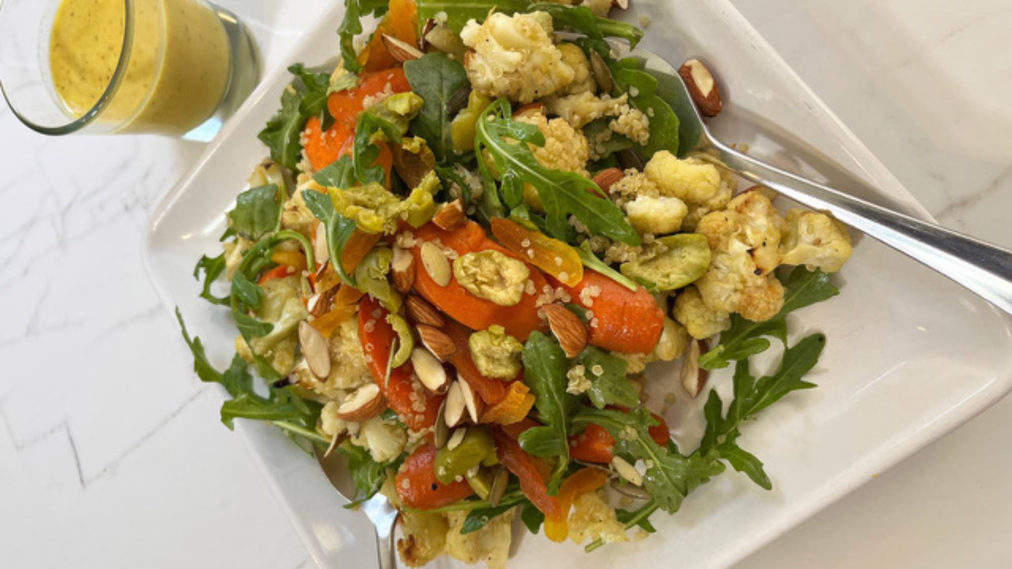 Roasted Cauliflower and carrot salad