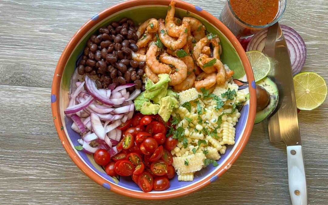 Spicy Tomato, Lime and Vodka Shrimp Bowl Recipe