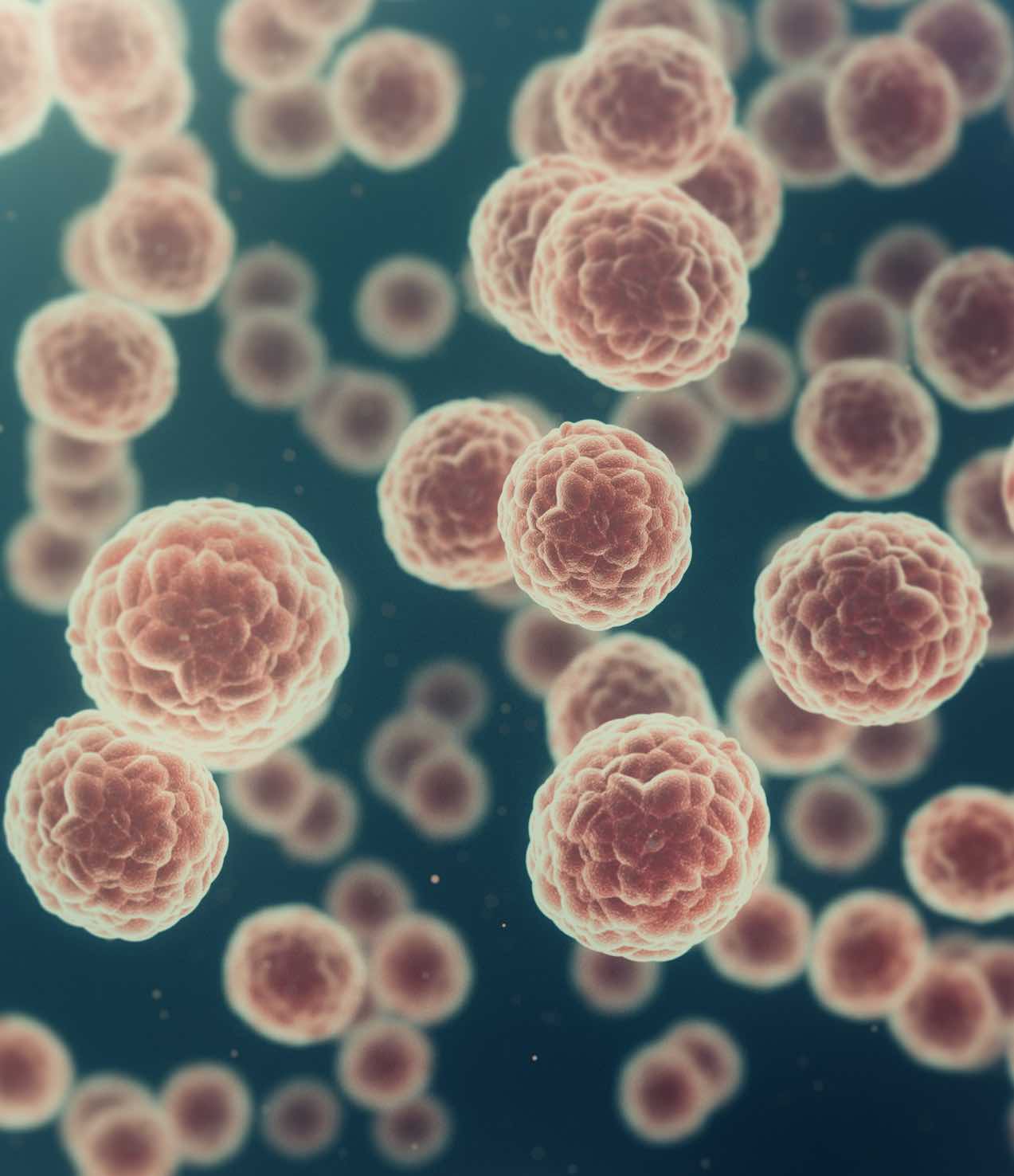 Digital 3d illustration of cancer cells in human body Heroes Hppy headlines